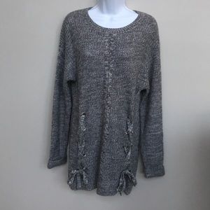 Alya (Francesca's) Knit Sweater Dress Grey Medium